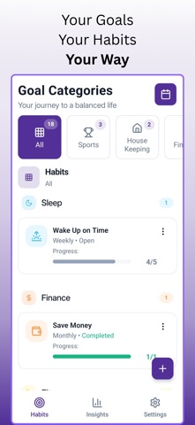 WaZen: Goals, Habits, Balance screenshot