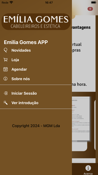Emilia Gomes Cabeleireiros Screenshot