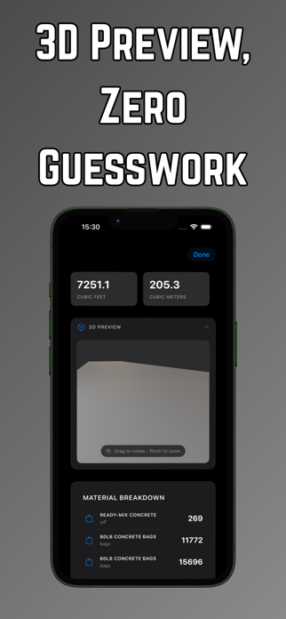 Construction Calculator ConPro Screenshot 6 of 6
