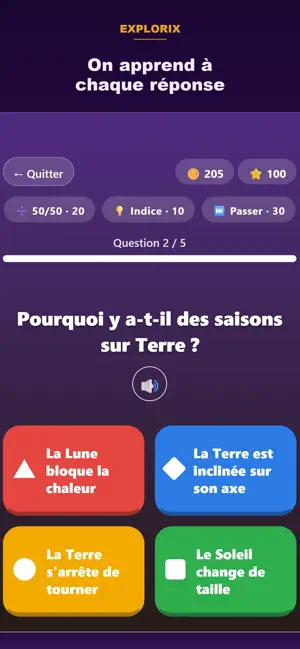 Explorix : Quiz Éducatif screenshot 4