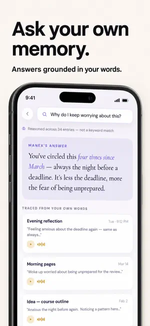 Manex: AI Voice Notes & Memory screenshot 4