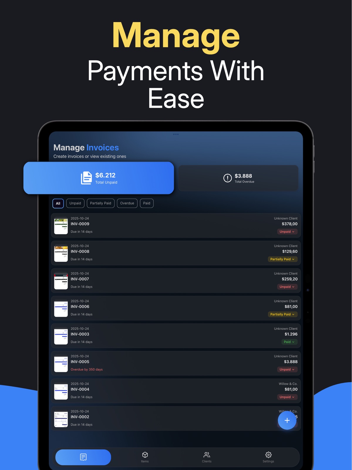 Invoice Maker – Create & Send ipad screenshot 4