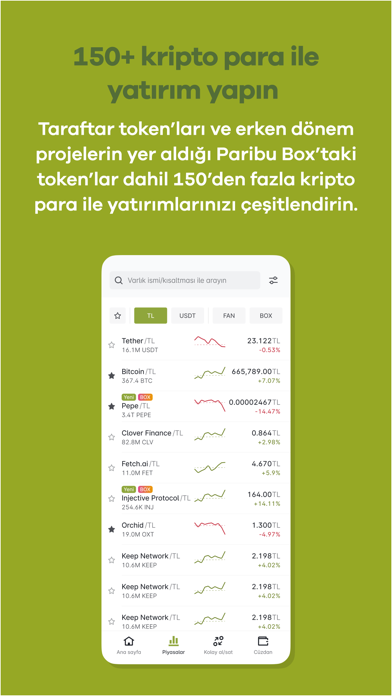 Paribu | Bitcoin Alım Satım Screenshot