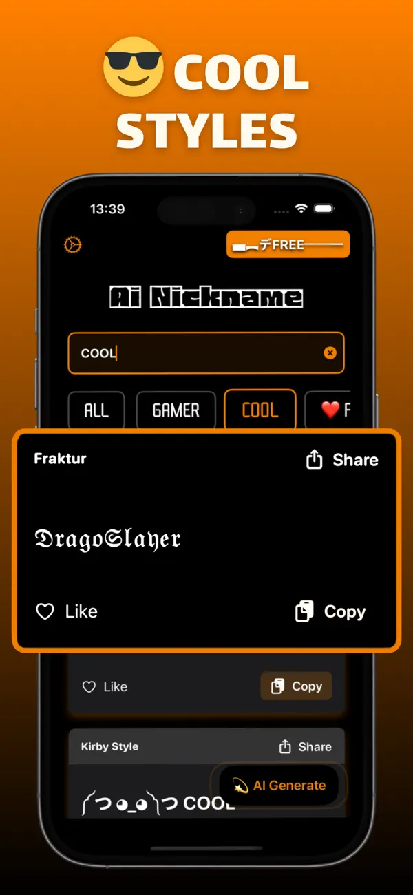 Screenshot #3 pour Nickname Generator for Gamer