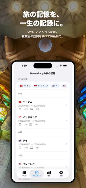 Nomadiary: Travel World Map screenshot 2
