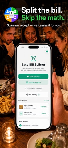 Easy Bill Splitter calculator screenshot