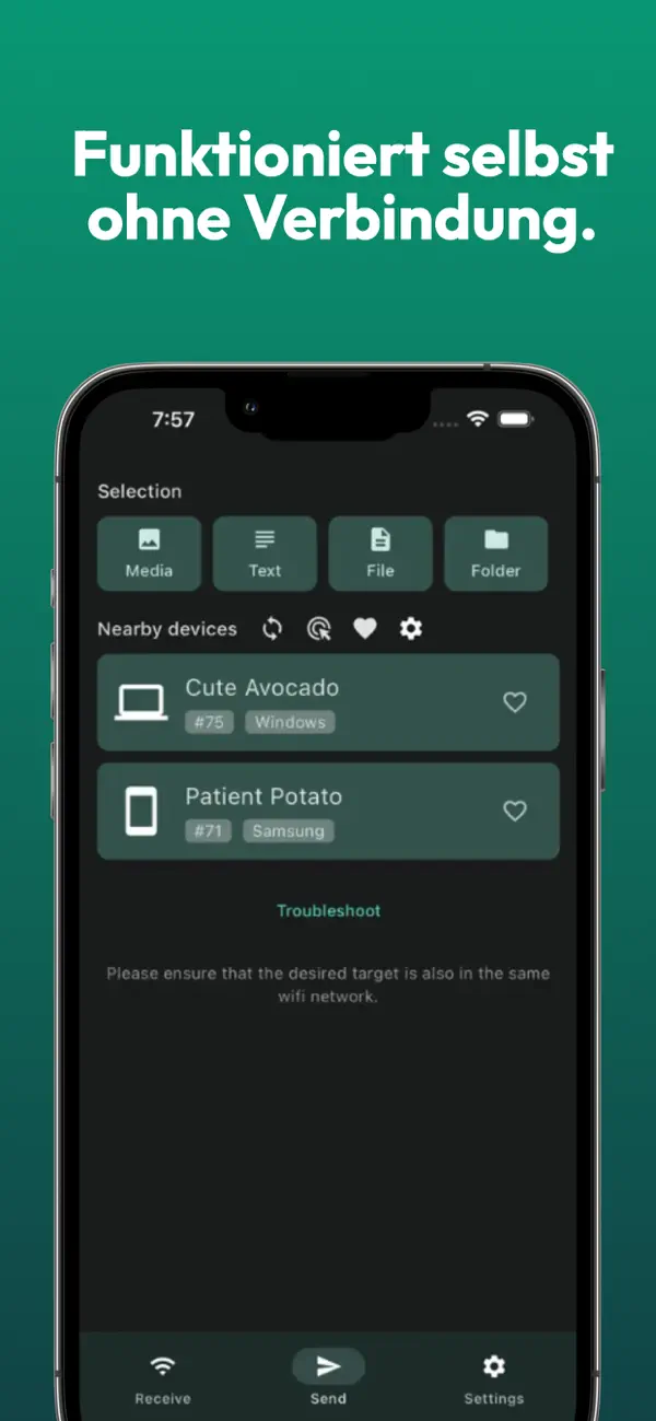 LocalSend iPhone App Screenshot 3 – Dienstprogramme