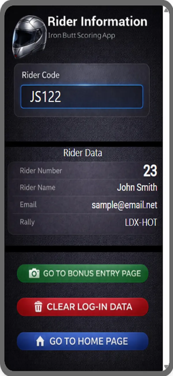 Screenshot #3 pour Iron Butt Scoring App