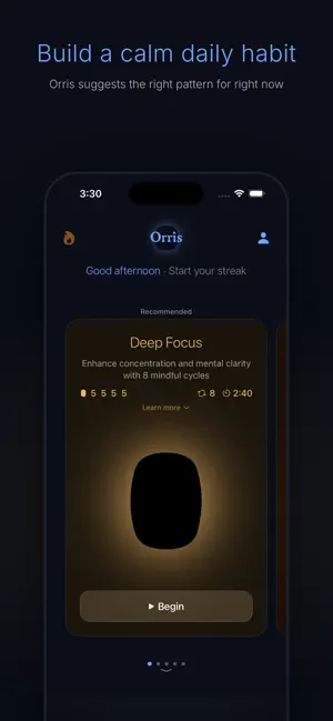 Orris: Breathing Exercises screenshot 3