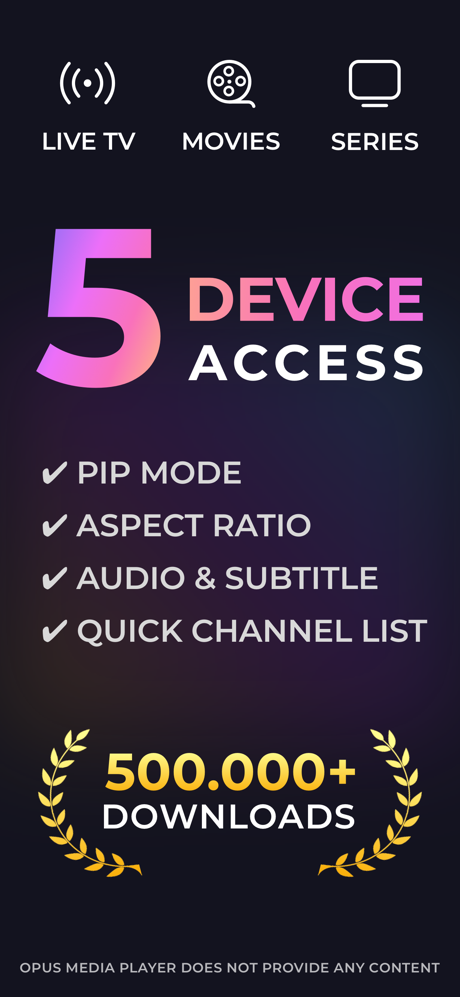 IPTV - Opus Player screenshot 3