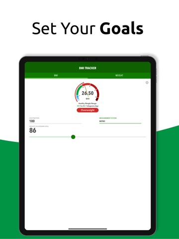 BMI Calc + Weight Loss Tracker iPad screenshot