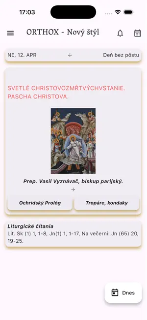 ORTHOX - Pravoslávny kalendár screenshot 1