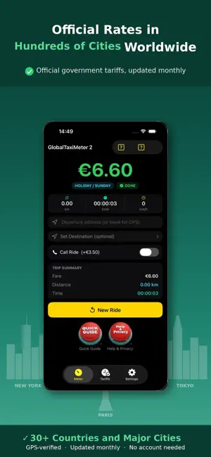 Global Taxi Fare Calculator screenshot 3