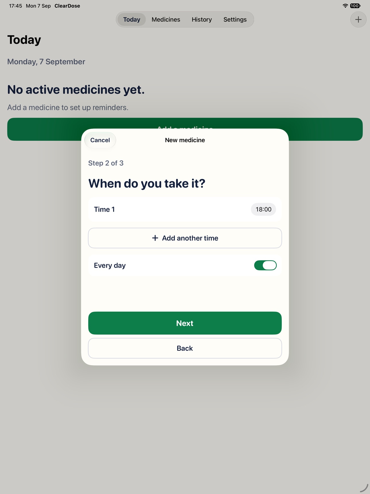 Screenshot 5 of ClearDose: Pill Reminder