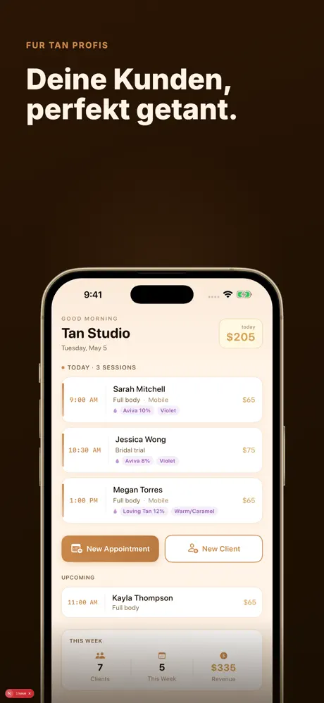 Spray-Tan Studio - Tan‑App screenshot 2
