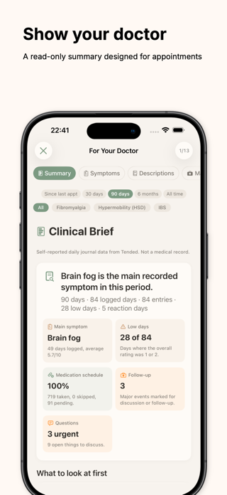 Tended: Symptom Tracker Screenshot 5 of 10