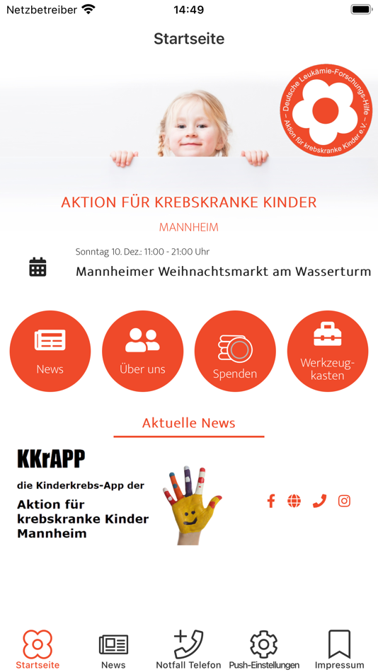 #2. Kinderkrebs APP Mannheim (iOS) By: Deutsche Leukamie - Forschungs - Hilfe - Aktion fur krebskranke Kinder - Ortsverband Mannheim