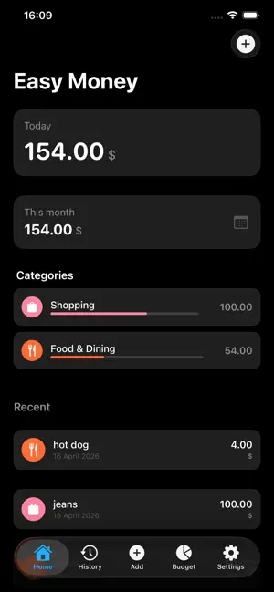 Expense Tracker - Easy Money screenshot 1