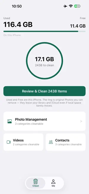 Clean Space - Phone Cleaner screenshot 1