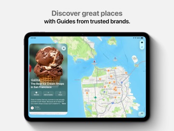 Apple Maps iPad screenshot