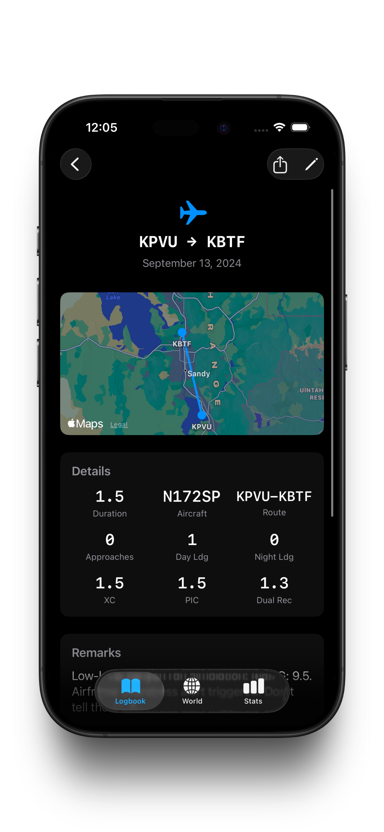 Squawk: Pro Pilot Logbook