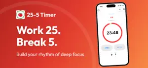 25-5 Timer - Focus Timer screenshot 1