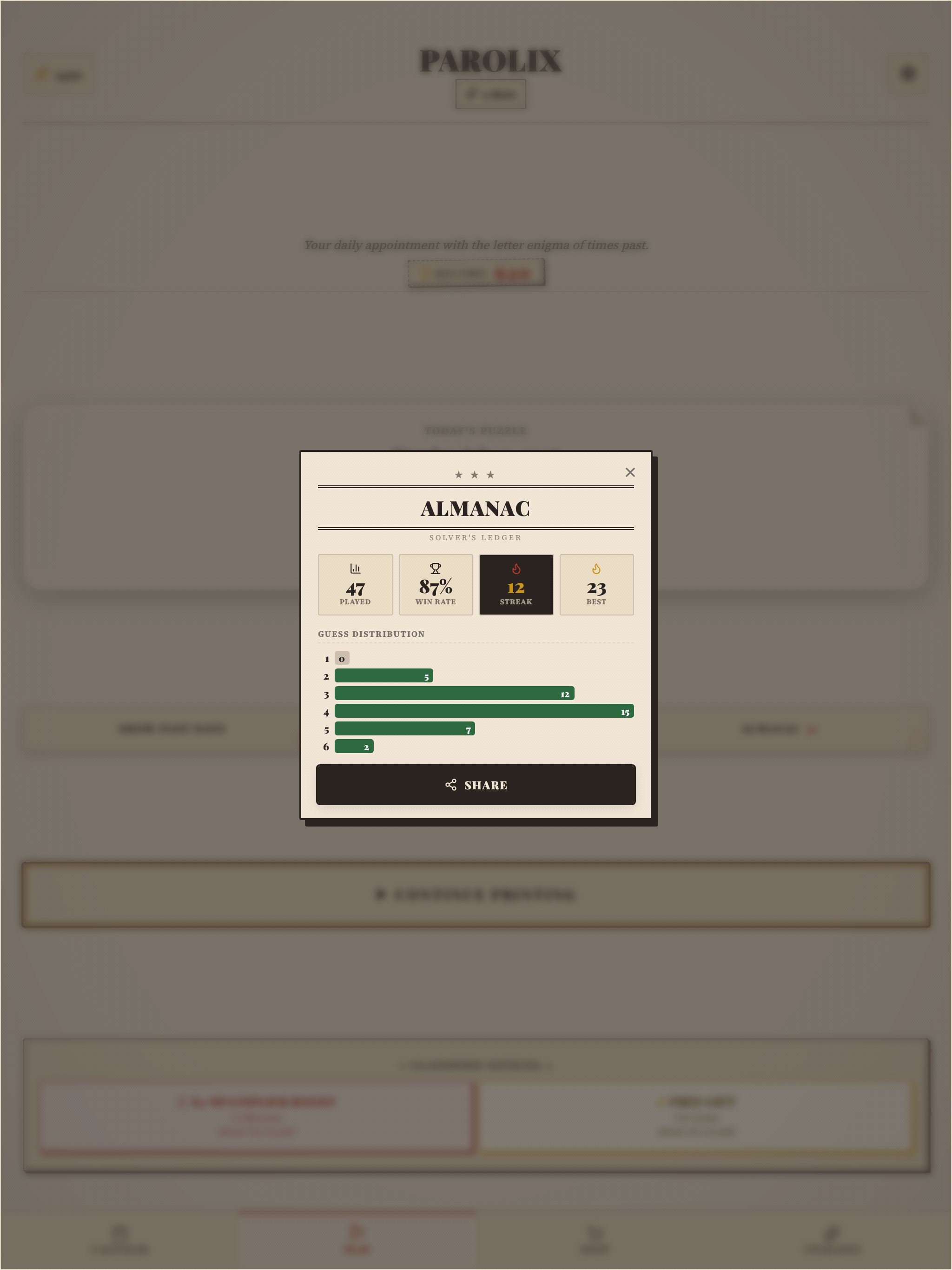 Parolix: Vintage Word Game screenshot 6