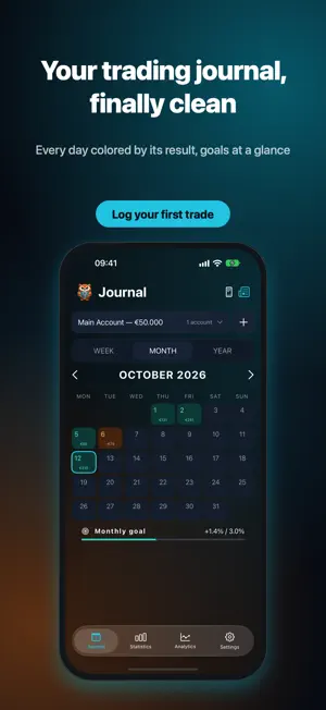 Trading Journal - Owlog screenshot 1