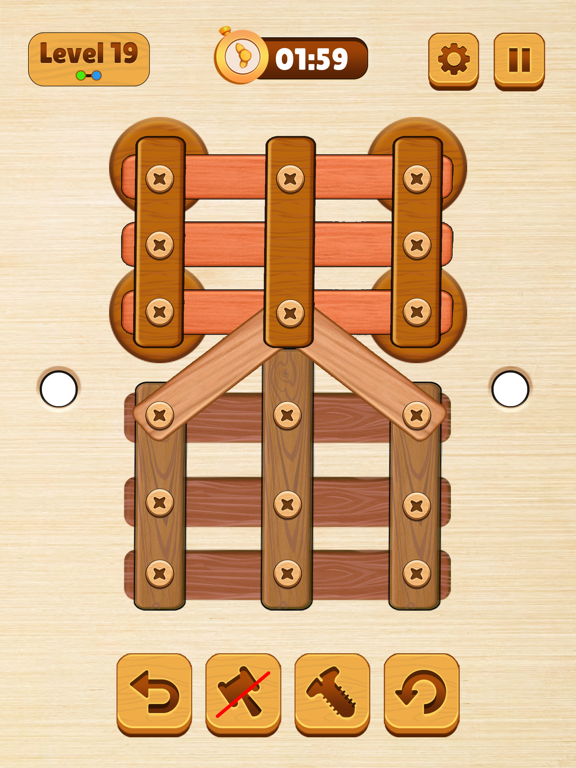 Wood Nuts & Bolt: Screw Puzzle iPad screenshot 9 - Games app