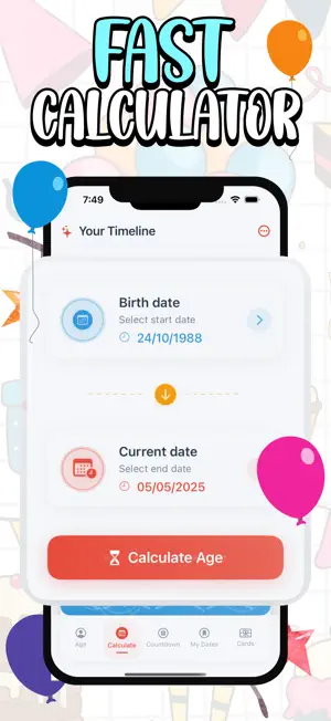 Age Calculator - Days Until screenshot 1