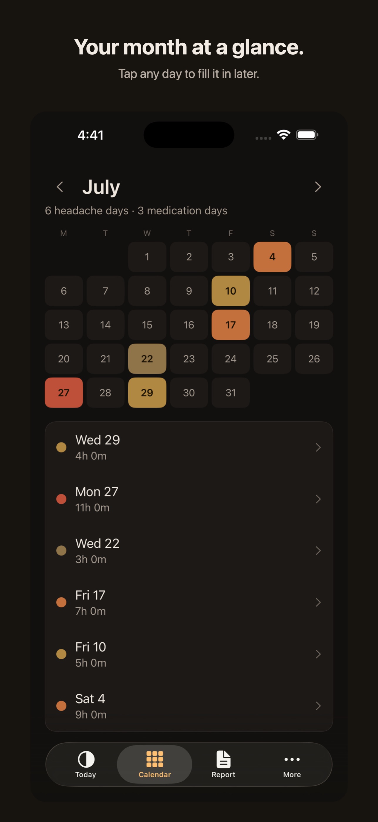 Screenshot 4 of Onset: Migraine & Headache Log