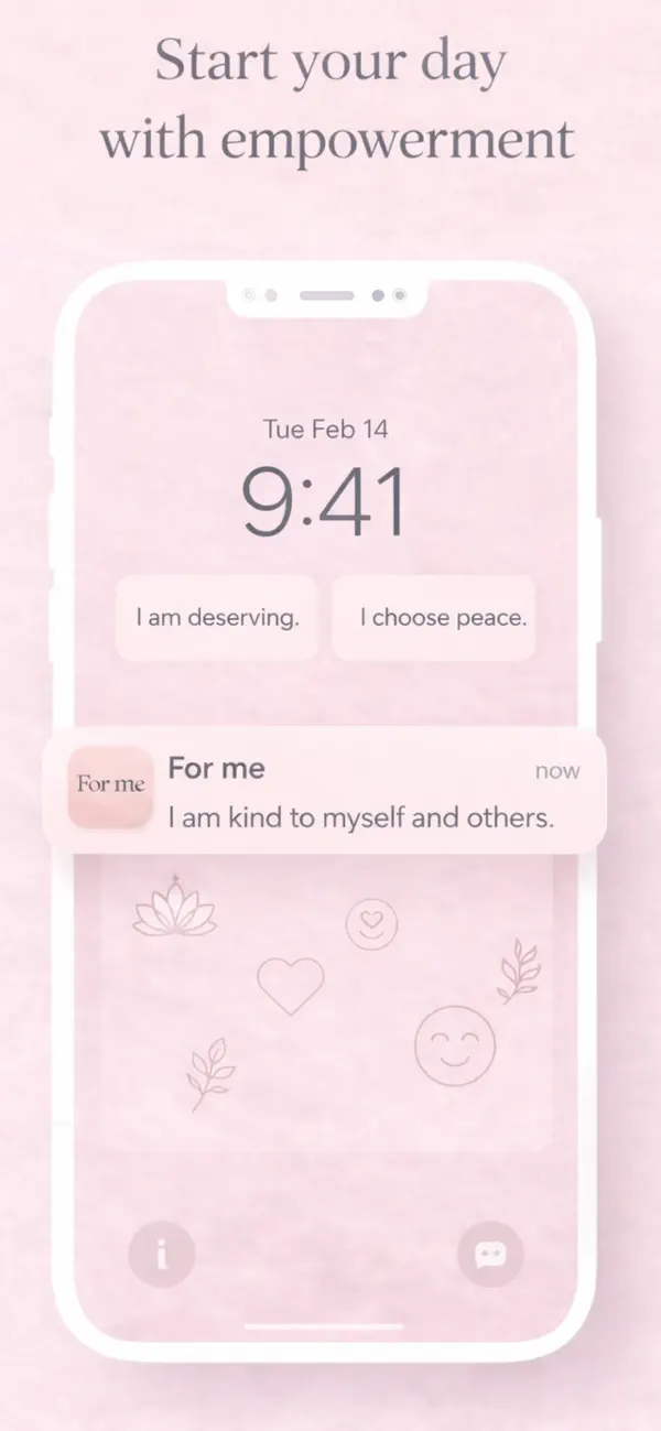 Screenshot #1 pour For Me - Daily Affirmations