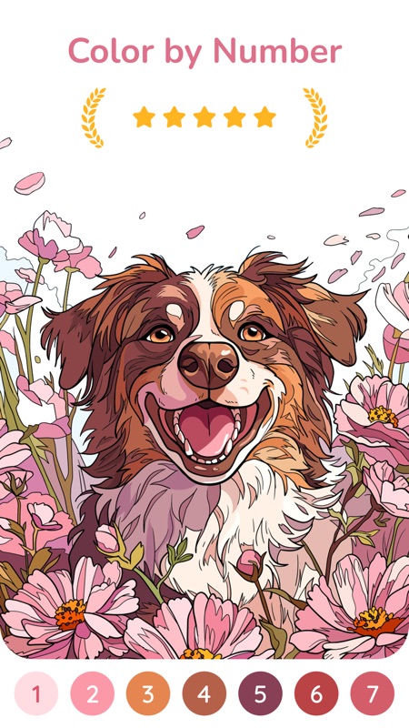 Happy Color by Numbers Game screenshot 1