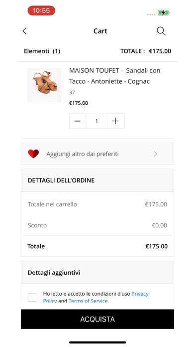 Cappelletto Shop Screenshot