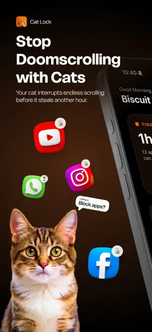 Cat Lock – Screen Time Control screenshot 1