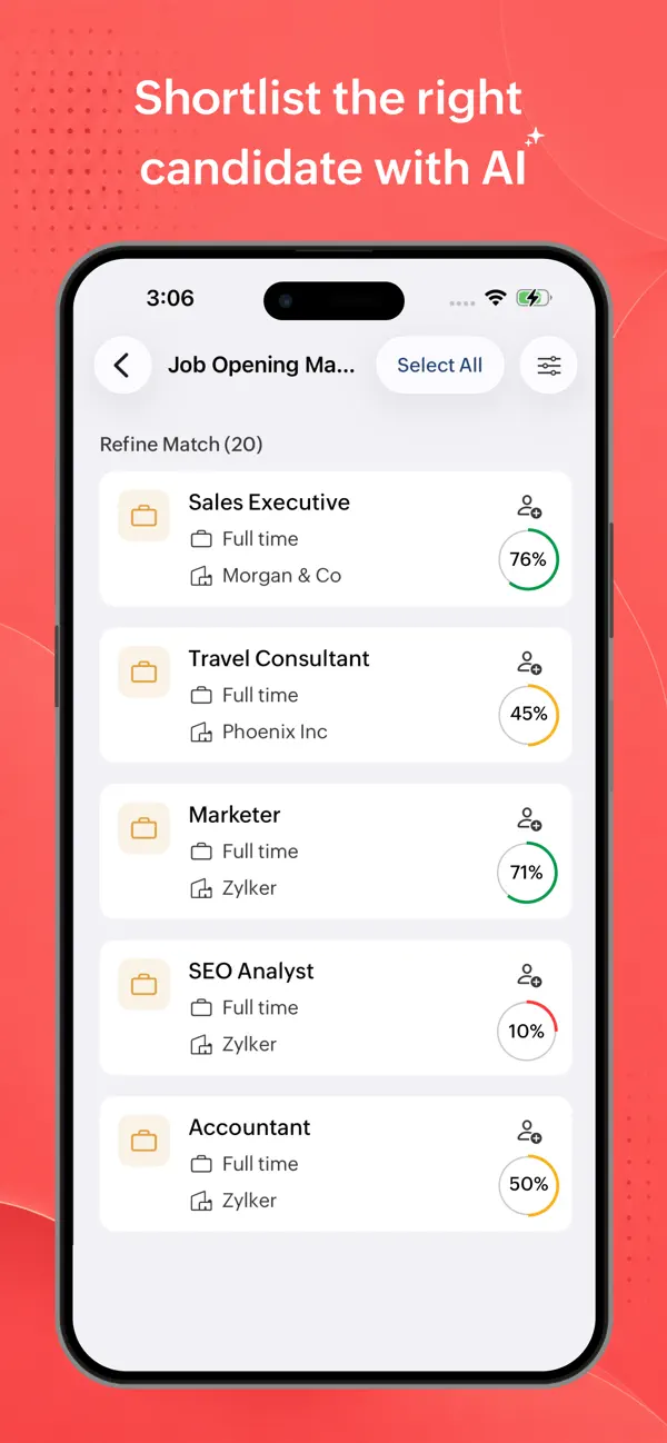 Screenshot #2 pour Zoho Recruit - Hire with AI