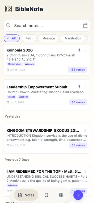 BibleNote screenshot 2