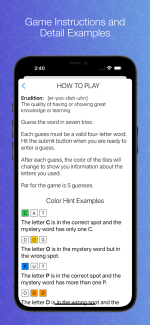 ‎Erudition Screenshot