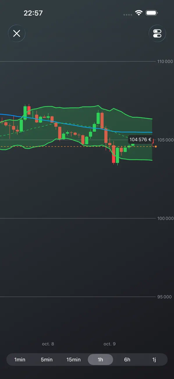 Screenshot #2 pour Bitcoin Sidekick: Suivi BTC