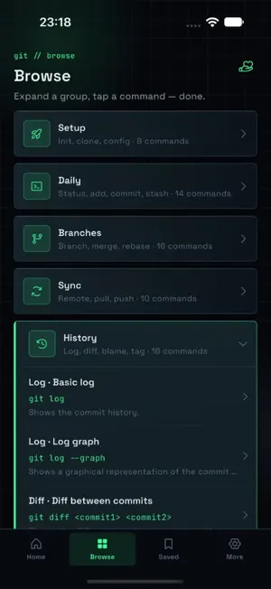 Git Commands screenshot 2