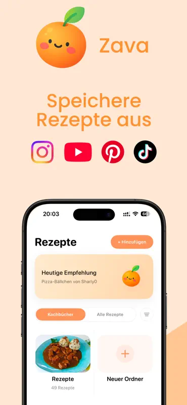 Zava: Rezepte & Essensplaner screenshot 1 of 5