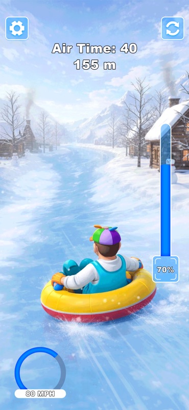 Sled Adventure Snow Slide Game screenshot 3