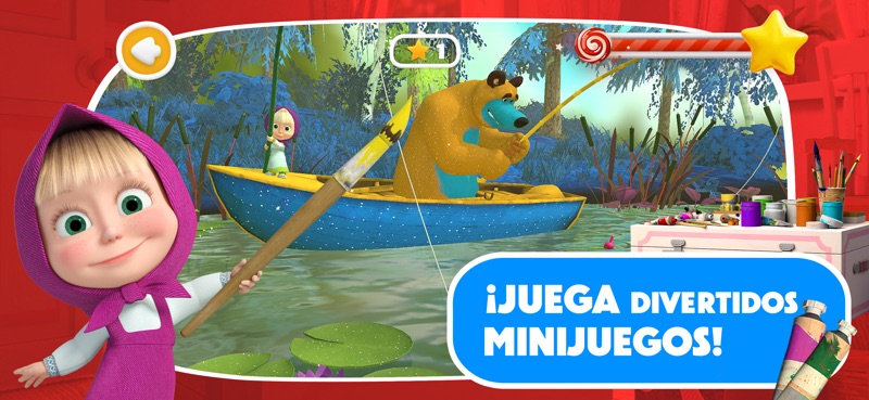 Masha y el Oso: Juegos de Arte screenshot 9