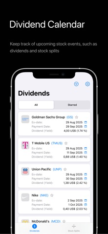Stock Calendar screenshot