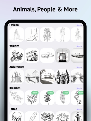 Learn How to Draw Tutorials iPad screenshot