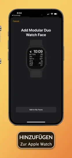 Screenshot von Clockology Zifferblätter auf dem iPhone 4