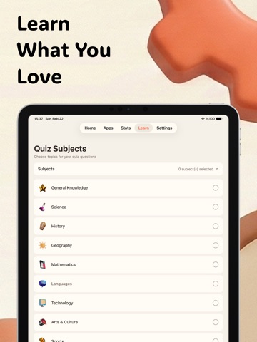 Quizwall: Focus App Blocker iPad screenshot
