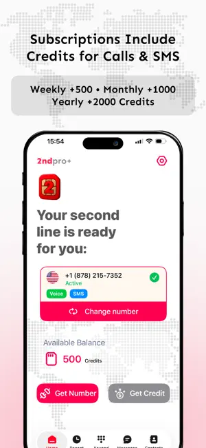 Second Phone Number: 2nd line. screenshot 4