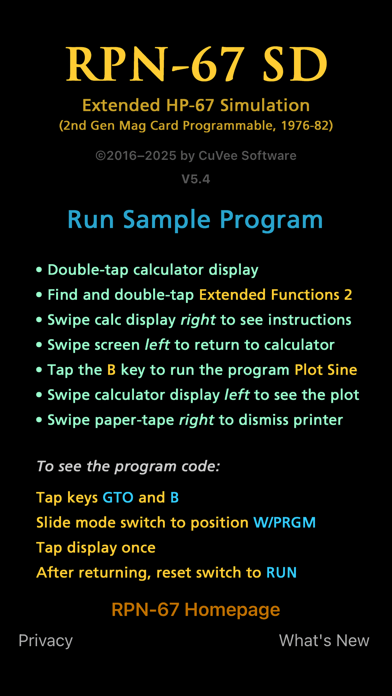 RPN-67 SD iPhone screenshot 10 - Utilities app