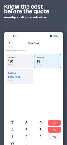 CutOnce - Builder's Calculator Screenshot 6 of 9
